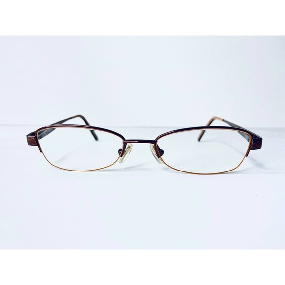 Coach Brown Metal Rectangular Frame Glasses - Picture 2 of 10